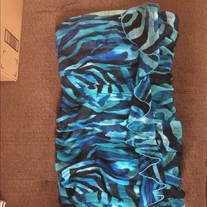 City Triangles - Blue Zebra Print Dress - Size 3